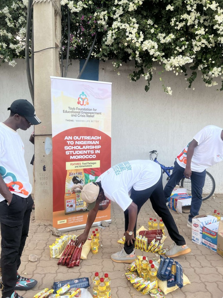 Tayb Foundation Morocco outreach — Preparing alimentation packs ahead of distribution day